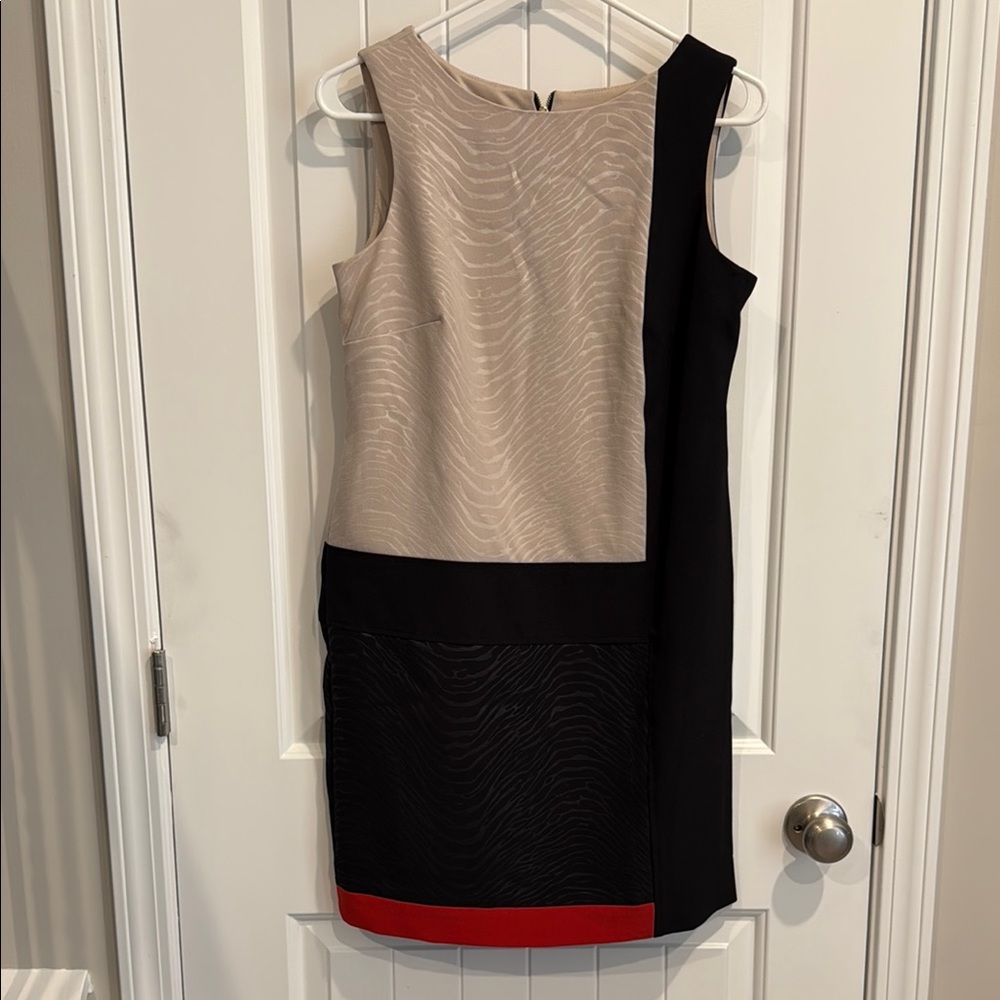 Animal Print Colorblock Dress